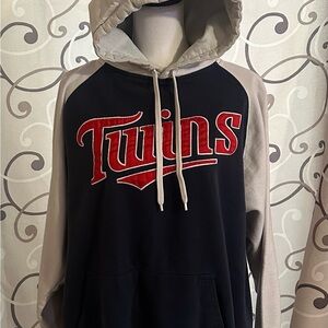 Stitches Minnesota Twins Hoodie with Red and Blue Accents